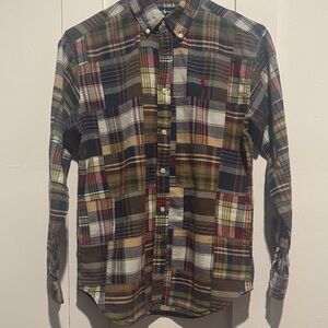 Ralph Lauren Multicolor Patchwork Plaid Shirt- Size14-16